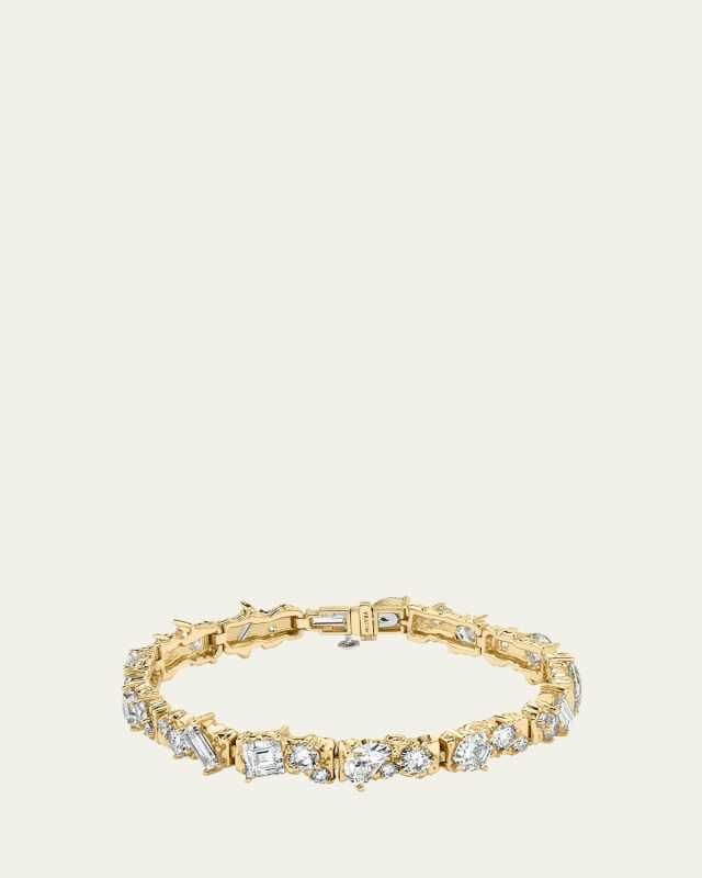 14K Gold Unity Lab Grown Diamond Bracelet, 12.30tcw